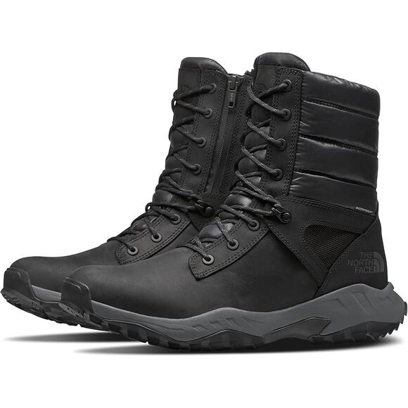 NWT The North Face Mens Thermoball Zip-Up Boots  TNF Black/Zinc Grey-Sz 14